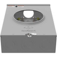 Milbank UAP7040 4 Terminal Ringless Triplex Ground Meter Sockets, Aluminum Painted