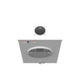 Milbank UAP7040 4 Terminal Ringless Triplex Ground Meter Sockets, Aluminum Painted