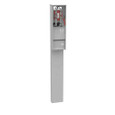 Milbank U5949-O-5T9 5 Terminal Ringless Meter Socket - Plain Top Lever Bypass 1 Main Breaker Provision 5th Terminal 9 Oclock Position Single Pedestal Direct Bury