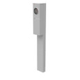 Milbank U5949-O-5T9 5 Terminal Ringless Meter Socket - Plain Top Lever Bypass 1 Main Breaker Provision 5th Terminal 9 Oclock Position Single Pedestal Direct Bury