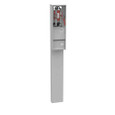 Milbank U5949-O-5T9 5 Terminal Ringless Meter Socket - Plain Top Lever Bypass 1 Main Breaker Provision 5th Terminal 9 Oclock Position Single Pedestal Direct Bury