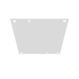 Millbank SBP Back Panel Non UL Listed Small Hinge Cover White Steel