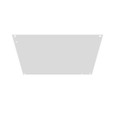 Millbank SBP Back Panel Non UL Listed Small Hinge Cover White Steel