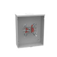 Milbank 4 Terminal Ringless Meter Socket Small Closing Plate and Triplex Ground Wide Shell, 1 Position 1 Phase, 200 Ampere