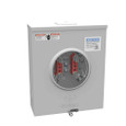Milbank 4 Terminal Ringless Meter Socket Small Closing Plate and Triplex Ground Wide Shell, 1 Position 1 Phase, 200 Ampere