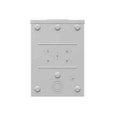 Milbank U5929-XL 4 Terminal Ring-Type Meter Socket, Small Closing Plate
