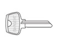 Sargent 6265 6-Pin Key Blank, U Keyway