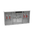Milbank 4 Terminal Ringless Large Closing Plate 2 Position Meter Socket, 200 Ampere
