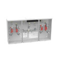 Milbank 4 Terminal Ringless Large Closing Plate 2 Position Meter Socket, 200 Ampere