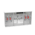 Milbank 4 Terminal Ringless Large Closing Plate 2 Position Meter Socket, 200 Ampere