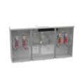 Milbank 4 Terminal Ringless Large Closing Plate 2 Position Meter Socket, 200 Ampere