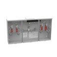 Milbank 4 Terminal Ringless Large Closing Plate 2 Position Meter Socket, 200 Ampere