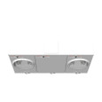 Milbank 4 Terminal Ringless Large Closing Plate 2 Position Meter Socket, 200 Ampere
