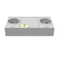 Milbank 4 Terminal Ringless Large Closing Plate 2 Position Meter Socket, 200 Ampere
