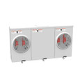 Milbank 4 Terminal Ringless Large Closing Plate 2 Position Meter Socket, 200 Ampere