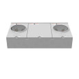 Milbank 4 Terminal Ringless Large Closing Plate 2 Position Meter Socket, 200 Ampere