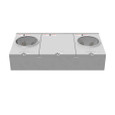 Milbank 4 Terminal Ringless Large Closing Plate 2 Position Meter Socket, 200 Ampere