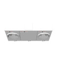 Milbank 4 Terminal Ringless Large Closing Plate 2 Position Meter Socket, 200 Ampere