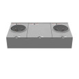 Milbank 4 Terminal Ringless Large Closing Plate 2 Position Meter Socket, 200 Ampere