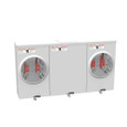 Milbank 4 Terminal Ringless Large Closing Plate 2 Position Meter Socket, 200 Ampere