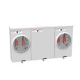 Milbank 4 Terminal Ringless Large Closing Plate 2 Position Meter Socket, 200 Ampere
