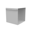 Milbank GTF Wireway Telescopic Fitting ANSI 61 Gray Steel
