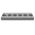 Milbank Ringless Multi-Position Meter Socket – 100A, 4 Terminal, 2–6 Position, Outdoor Utility Service
