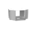 Milbank GX Wireway Cross Type 1 Screw Cover ANSI 61 Gray Steel