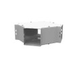 Milbank GX Wireway Cross Type 1 Screw Cover ANSI 61 Gray Steel
