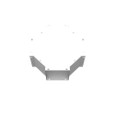 Milbank GX Wireway Cross Type 1 Screw Cover ANSI 61 Gray Steel