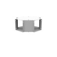 Milbank GX Wireway Cross Type 1 Screw Cover ANSI 61 Gray Steel