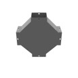 Milbank GX Wireway Cross Type 1 Screw Cover ANSI 61 Gray Steel