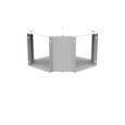 Milbank GX Wireway Cross Type 1 Screw Cover ANSI 61 Gray Steel