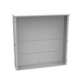 Milbank Hinge Cover Type 3R Steel No Knockouts ANSI 61 Gray Double Doors Padlocking 3 Point Handle Back Panel Weld Studs Draw Shield No Center Position