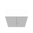 Milbank Hinge Cover Type 3R Steel No Knockouts ANSI 61 Gray Double Doors Padlocking 3 Point Handle Back Panel Weld Studs Draw Shield No Center Position