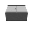 Milbank Hinge Cover Type 3R Steel No Knockouts ANSI 61 Gray Double Doors Padlocking 3 Point Handle Back Panel Weld Studs Draw Shield No Center Position