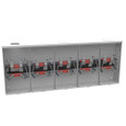 Milbank Ringless Small Hub Open Horn Bypass Meter Socket – 100A, 4 Terminal, 2–6 Position, Outdoor Utility Service