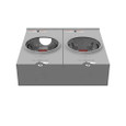 Milbank Ringless Small Hub Open Horn Bypass Meter Socket – 100A, 4 Terminal, 2–6 Position, Outdoor Utility Service