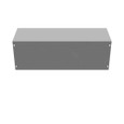 Milbank GHC1 Wireway Hinge Cover, Type 1 UL Listed Steel ANSI 61 Gray