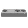 Milbank 4 Terminal Ringless Large Closing Plate 3 Position Meter Socket, 200 Ampere