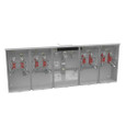 Milbank 4-5 Terminal Ringless Large Closing Plate 4 Position Meter Socket, 200 Ampere