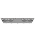 Milbank 4-5 Terminal Ringless Large Closing Plate 4 Position Meter Socket, 200 Ampere