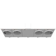 Milbank 4-5 Terminal Ringless Large Closing Plate 4 Position Meter Socket, 200 Ampere