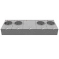 Milbank 4-5 Terminal Ringless Large Closing Plate 4 Position Meter Socket, 200 Ampere