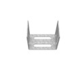 Milbank GCU Wireway Universal Connector Non UL Listed ANSI 61 Gray Steel