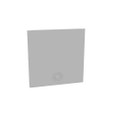 Milbank GEU Wireway Universal End Type 1 Screw Cover ANSI 61 Gray Steel