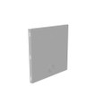 Milbank GEU Wireway Universal End Type 1 Screw Cover ANSI 61 Gray Steel