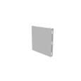 Milbank GEU Wireway Universal End Type 1 Screw Cover ANSI 61 Gray Steel