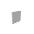 Milbank GEU Wireway Universal End Type 1 Screw Cover ANSI 61 Gray Steel
