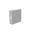 Milbank GEU Wireway Universal End Type 1 Screw Cover ANSI 61 Gray Steel
